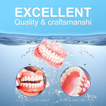 🦷Hermsa® Multi-Functional ThermoFlex Silicone Denture Set  – For Eating, Smiling, and Daily Comfort😁
