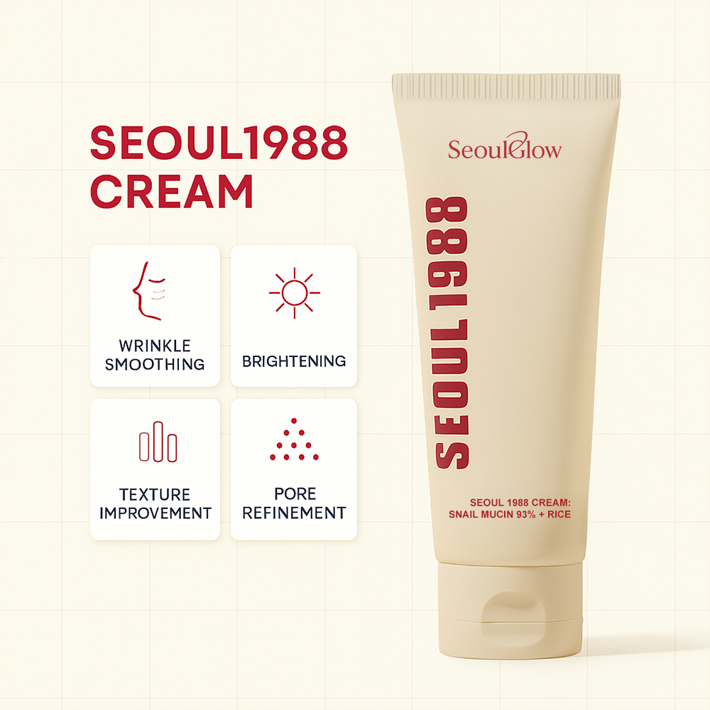 🔬Seoul1988™ - 🐌Cream : Snail Mucin 97%🧪 + Rice🌾