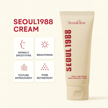 🔬Seoul1988™ - 🐌Cream : Snail Mucin 97%🧪 + Rice🌾
