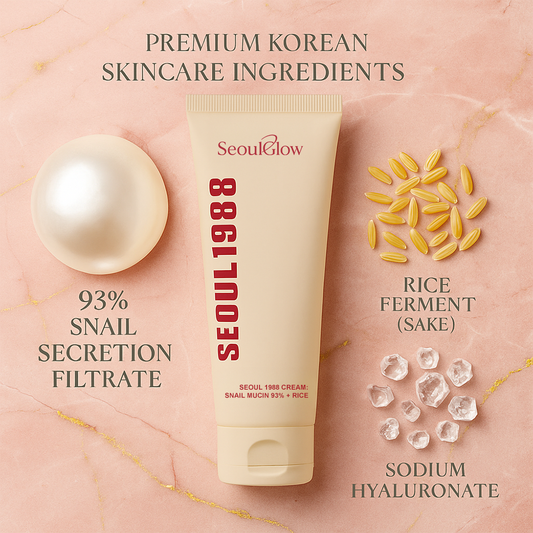 🔬Seoul1988™ - 🐌Cream : Snail Mucin 97%🧪 + Rice🌾