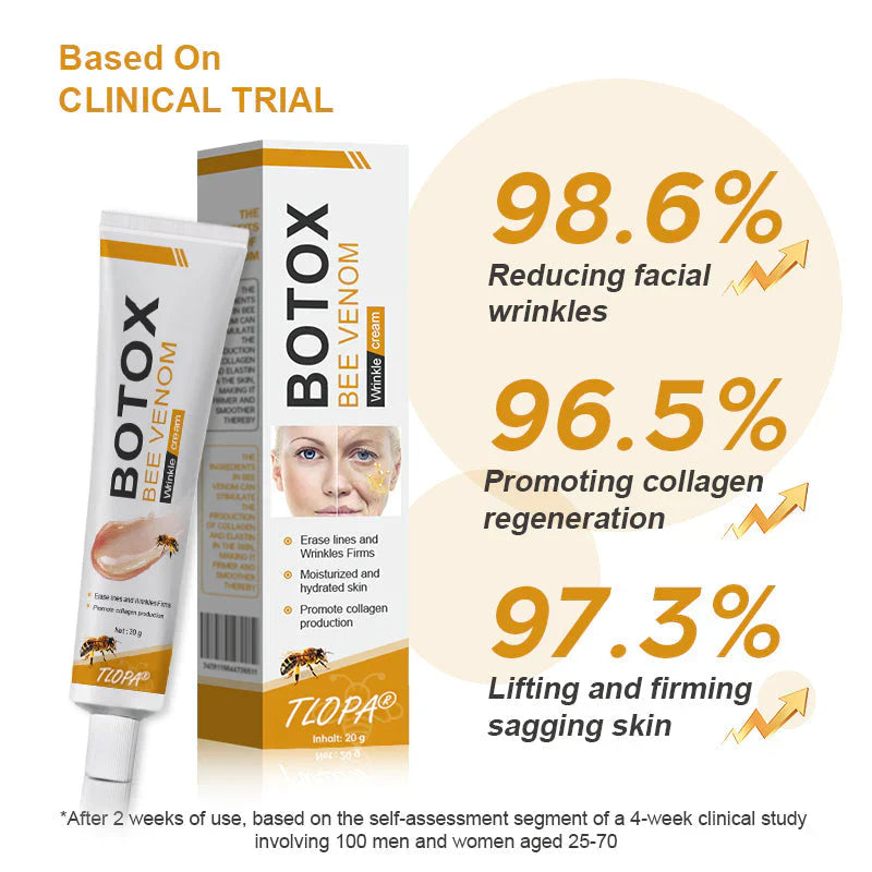 👨‍⚕️ Made and shipped from the USA✅ Botox Bee Venom Wrinkle Cream – Last Day 80% Off