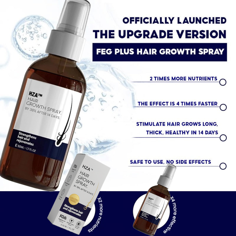 🌿Last day offer – 50% off🌿 HZA™ Hair Growth Spray, pure natural plant extracts without chemical additives