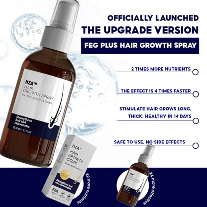 🌿Last day offer – 50% off🌿 HZA™ Hair Growth Spray, pure natural plant extracts without chemical additives