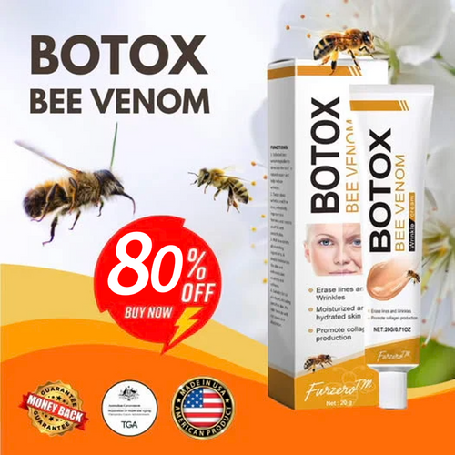👨‍⚕️ Made and shipped from the USA✅ Botox Bee Venom Wrinkle Cream – Last Day 80% Off