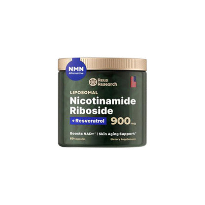 -Reus Research NR900 – NAD+ Nahrungsergänzungsmittel zur Unterstützung der Hautalterung, für mehr Energie und Konzentration – 80 Stück – Vitamin- und Wellness-Ergänzungsmittel