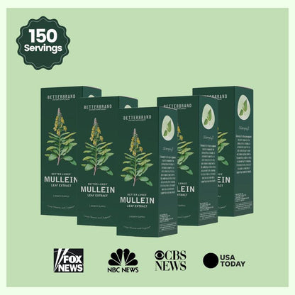 BetterLungs Königskerzenblätter- & Chlorophyll-Extrakt-Tropfen zur Lungenentgiftung, Nahrungsergänzungsmittel