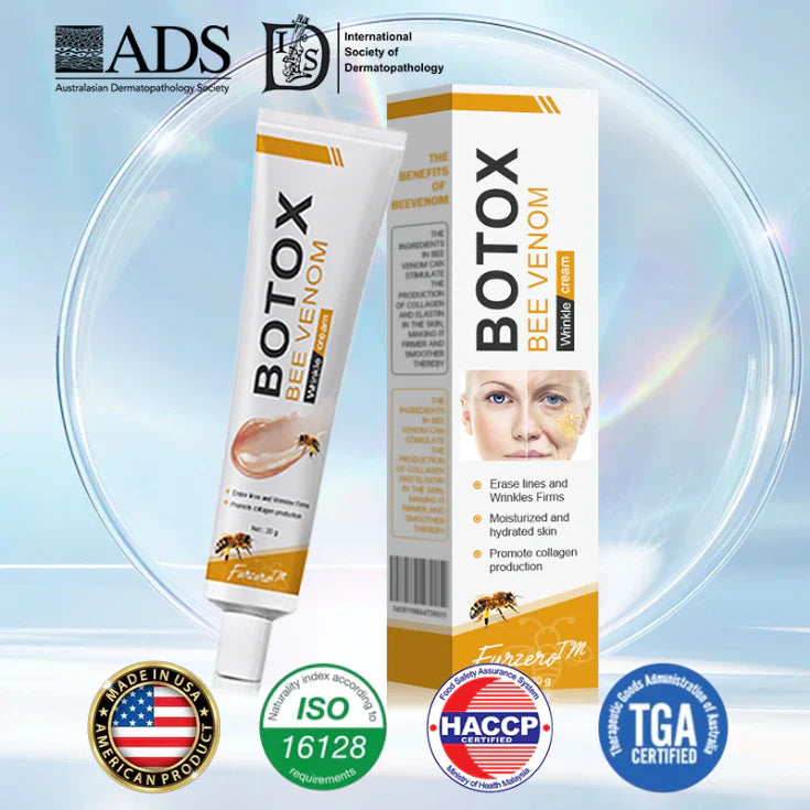 👨‍⚕️ Made and shipped from the USA✅ Botox Bee Venom Wrinkle Cream – Last Day 80% Off