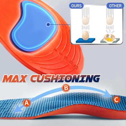 Stoßdämpfende orthopädische Sportschuheinlagen
